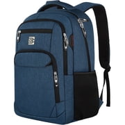 UKEIN Blue Laptop Backpack Computer Business Backpack for Adult Water Resistant Anti-Theft Laptop Backpack for Men