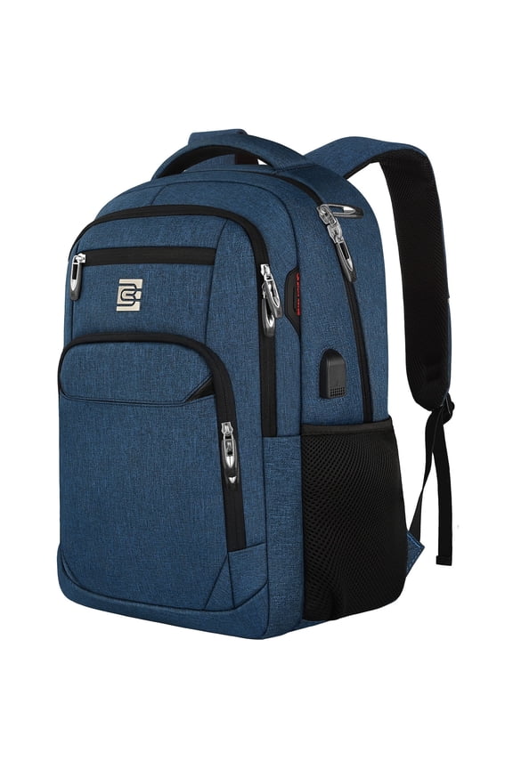 Blue Laptop Backpack Computer Business Backpack for Adult Water Resistant Anti-Theft Laptop Backpack for Men