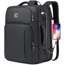 UKEIN Travel Backpack for Adults with USB Charging Port 36L Expandable Carry on Backpack Water-resistant Business Travel Backpack for Men