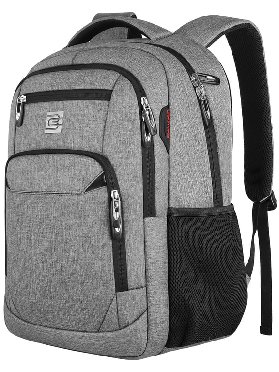 Gray Laptop Backpack Computer Business Backpack for Adult Water Resistant Anti-Theft Laptop Backpack for Men
