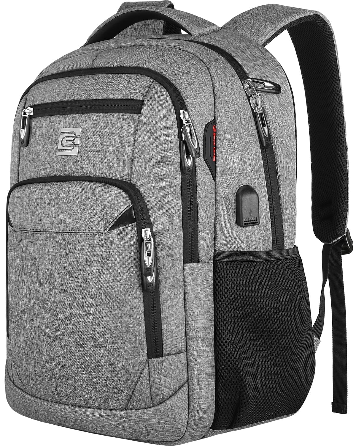 UKEIN Gray Laptop Backpack Computer Business Backpack for Adult Water Resistant Anti-Theft Laptop Backpack for Men