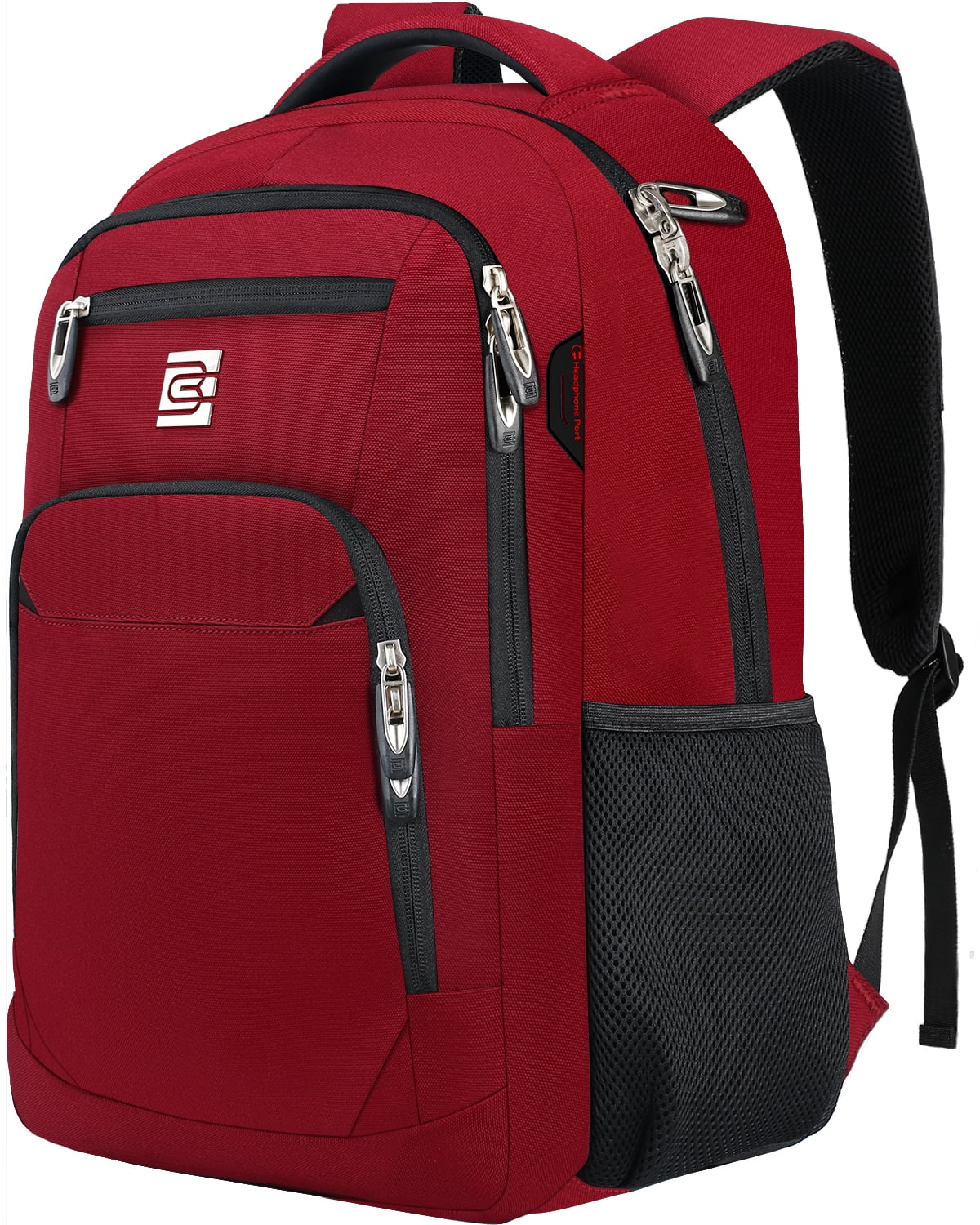 UKEIN Red Laptop Backpack Computer Business Backpack for Adult Water Resistant Anti-Theft Laptop Backpack for Men