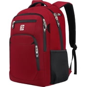 UKEIN Red Laptop Backpack Computer Business Backpack for Adult Water Resistant Anti-Theft Laptop Backpack for Men