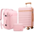thumbnail image 1 of UKEIN Luggage Sets 3 Piece, Carry On Luggage with Wheels, 28 Inch Hardshell Suitcase with TSA Lock, 100% PC Carry On Suitcases Airline Approved With Travel Backpack for Men Women, 1 of 8