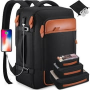 UKEIN Travel Backpack for Men & Women Carry On Backpack Flight Approved 40L Waterproof Anti-Theft Personal Item Backpack with Packing Cubes and Shoe Pocket