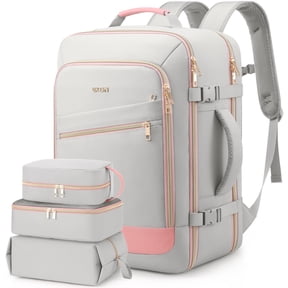 UKEIN Travel Backpack for Women Carry on Backpack Flight Approved 40L Personal Item Backpack Water Proof Backpack with Packing Cubes and Shoe Pocket