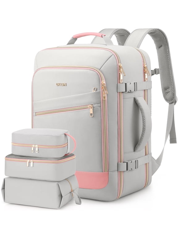 Travel Backpack for Women Carry on Backpack Flight Approved 40L Personal Item Backpack Water Proof Backpack with Packing Cubes and Shoe Pocket