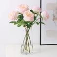 thumbnail image 1 of UKELER Fake Flowers Light Pink Realistic Roses Bouquet Spring Fall Winter Artificial Flowers for Home Decor Flower Arrangement Wedding Party Decoration, 1 of 9