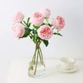thumbnail image 1 of UKELER Pink Austin Roses Wedding Bouquet 4 Pcs Real Touch Latex Artificial Flowers for Home Decor Flower Arrangement Wedding Centerpieces Valentine's Day Gift, 1 of 9