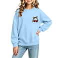 thumbnail image 1 of UKHCCC Boys Girls Cherry Leopard Bow Crewneck Sweatshirt, Oversized Long Sleeve Graphic Pullover for Kids Ages 1-13, Casual Fall Winter Top, 1 of 7