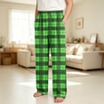 thumbnail image 1 of UKHCCC Boys Girls Plaid Lounge Pants, Relaxed Straight Leg Pull-On Kids Pants with Elastic Waist and Pockets, Ages 4-16 Casual Homewear, 1 of 7