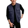 thumbnail image 1 of UKHCCC Boys Girls Utility Cargo Vest, Kids Zip Up Multi-Pocket V-Neck Sleeveless Jacket for Hiking, Travel and Outdoor Activities, Ages 5-13, 1 of 6