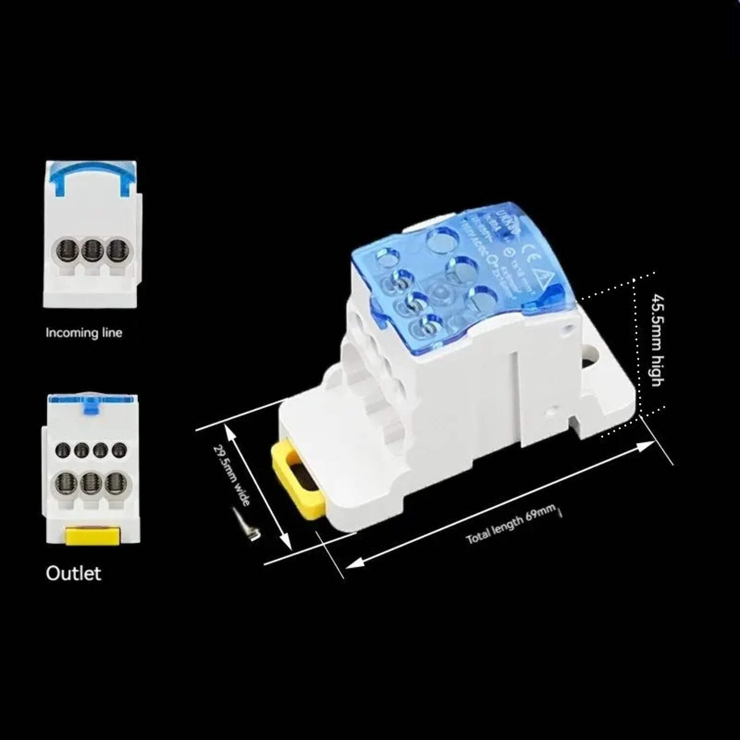UKK80A SingleStage Splitter Box Wire Connector HighCurrent Household