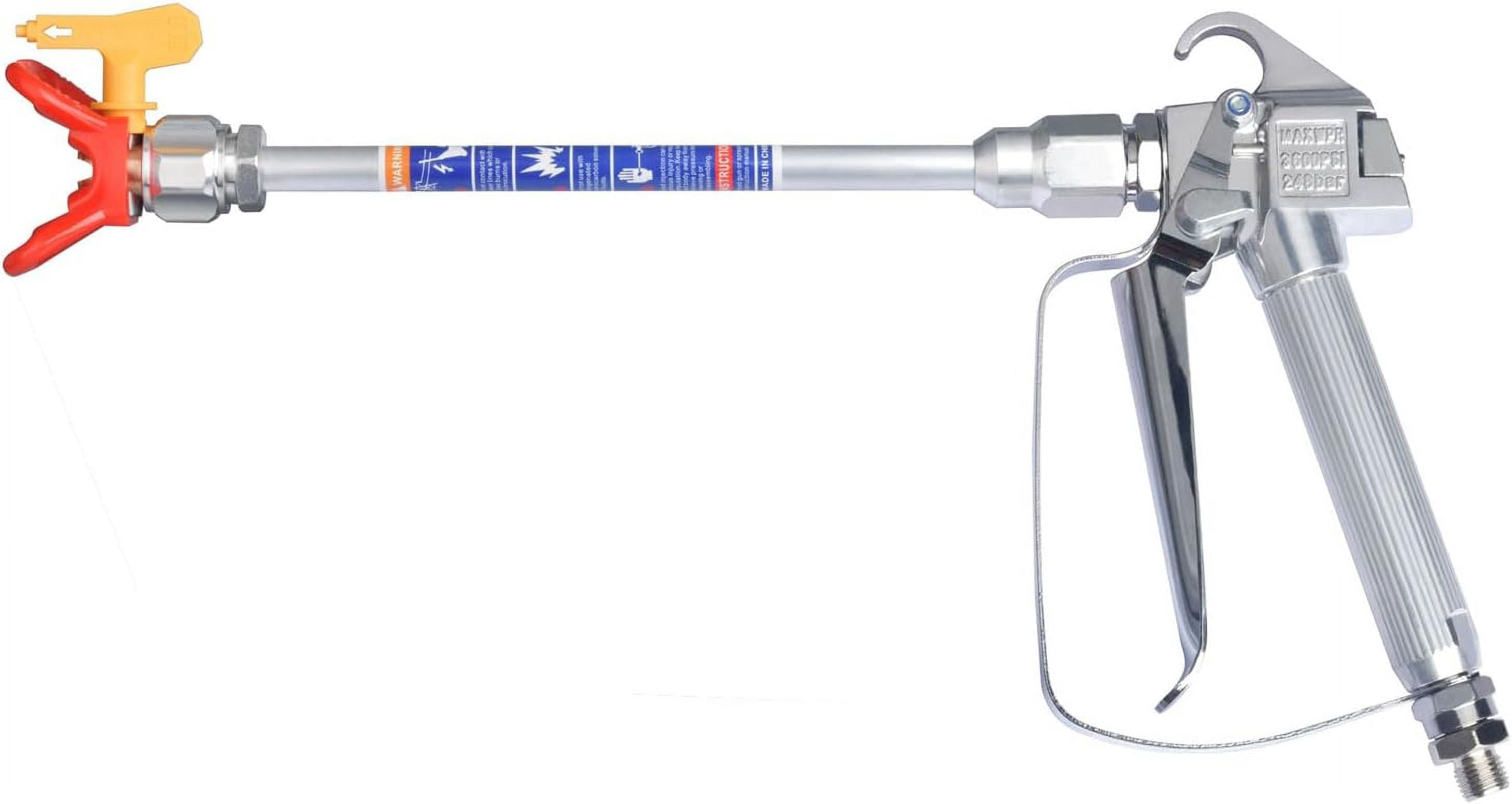 Potain Thread Spray UKLL-Airless Paint Spray Gun with 10 Inch Airless Extension Pole and A ...