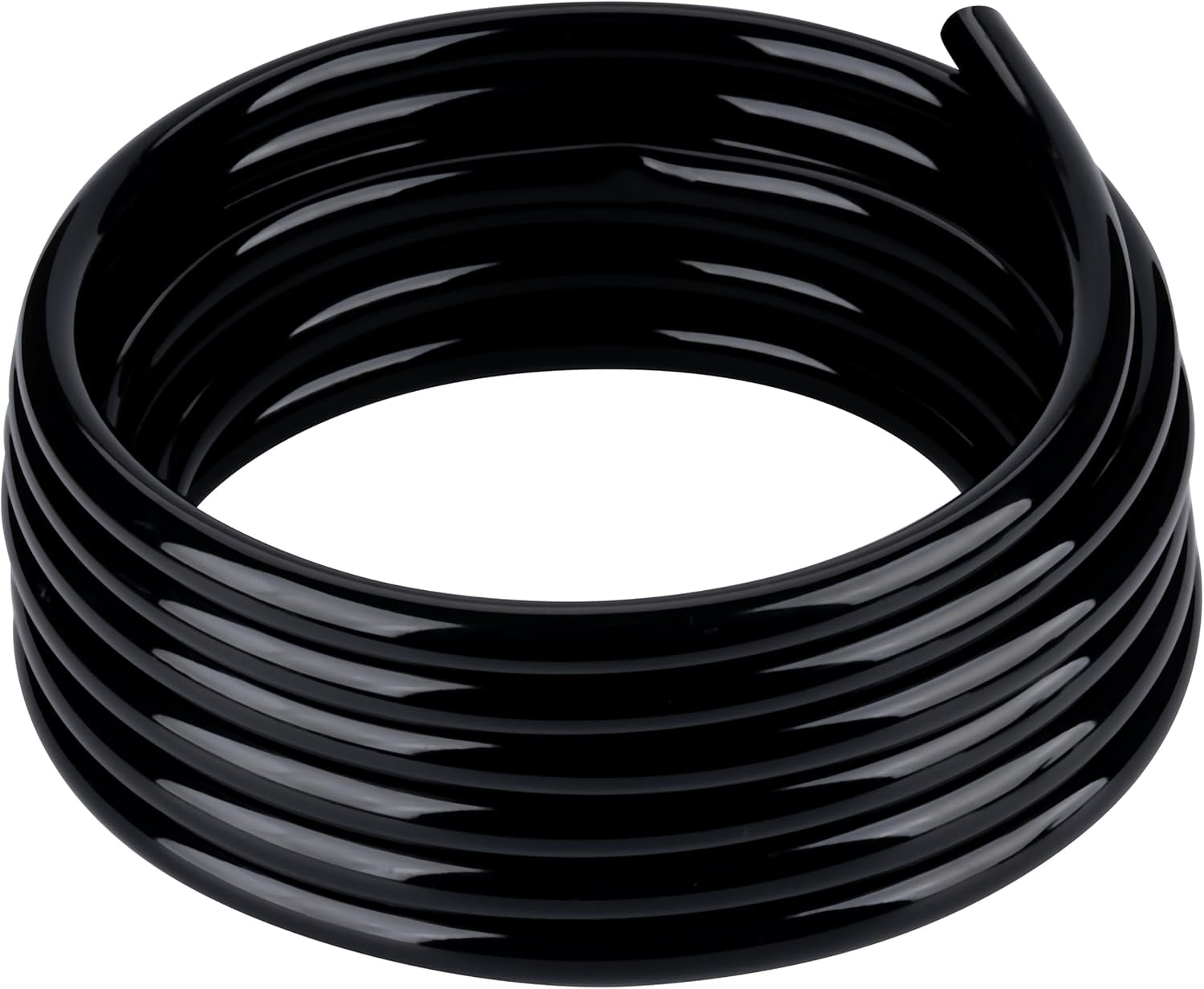 UKLL-Black Vinyl Tubing 3/8 ID  1/2 OD - 50 Feet PVC Flexible Plastic Tube Hybrid Hose, Transfer Water Air Oil for Pond Fountain Garden, Non-toxic and BPA free