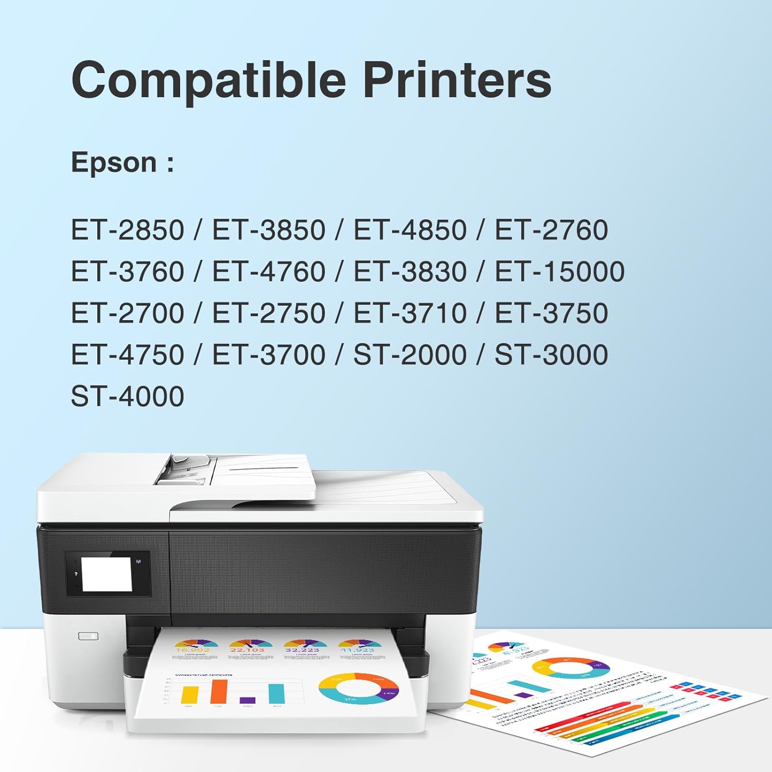 UKLL-Compatible 502 Black Ink Refill Bottles Replacement for Epson 502 Ink Refill Bottles Black for Ecotank ET-3850 ET-2850 ET-4850 ET-2760 ET-3760 ET-4760 ET-2750 ET-3750 ET-4750 Priner (502 Pigment