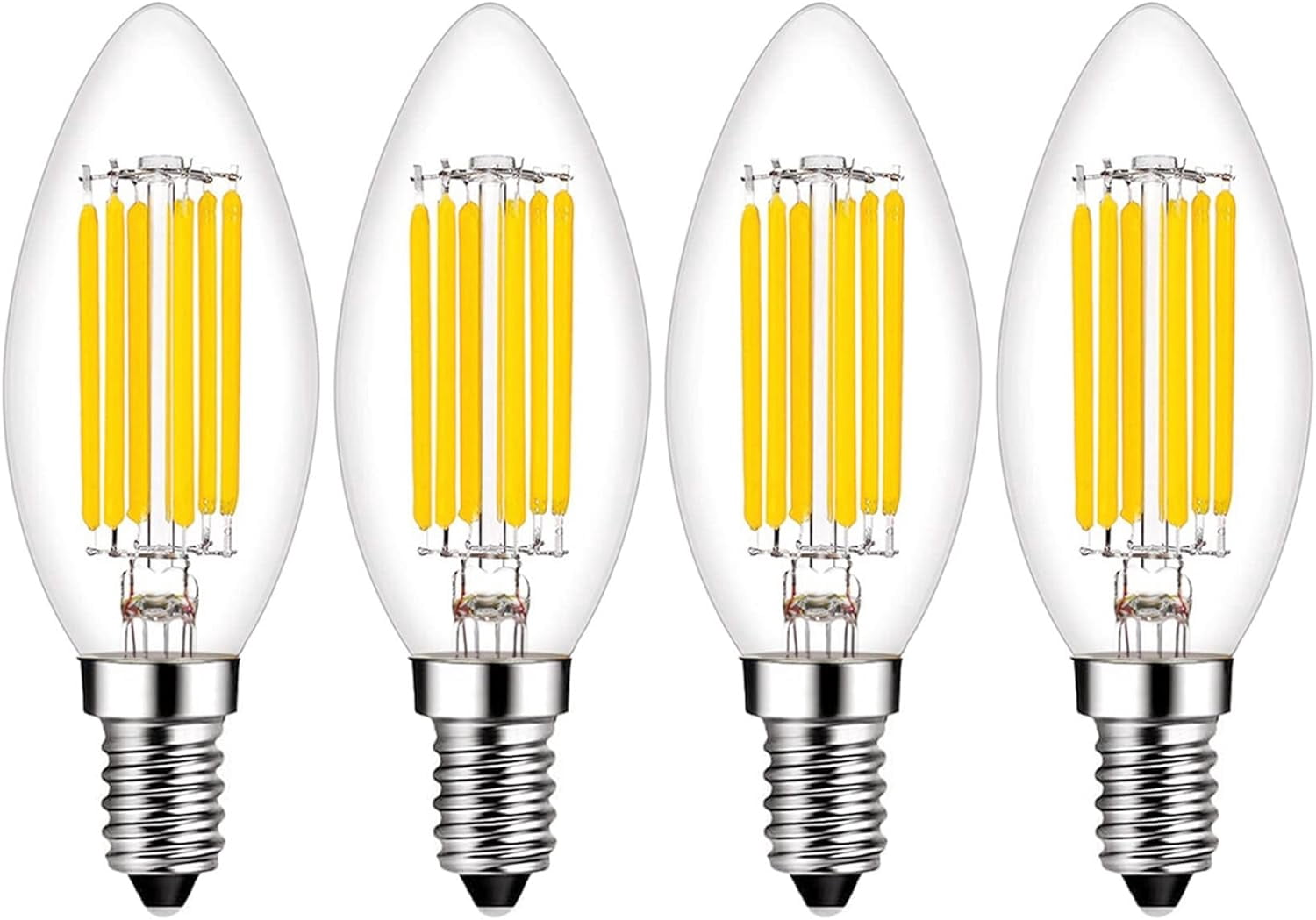 UKLL-E14 LED Bulb Dimmable 60W Equivalent 2700K Warm White, E14 Light ...