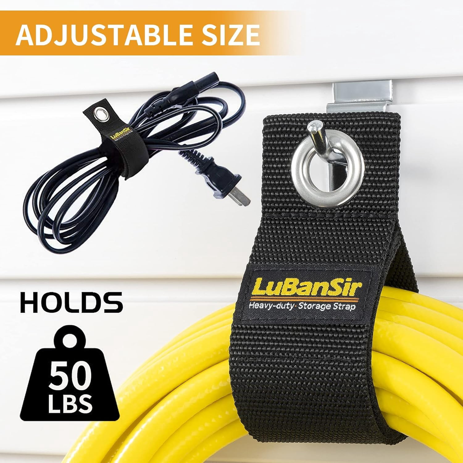 UKLL-Extension Cord Organizer, Portable Hook and Loop Storage Straps ...