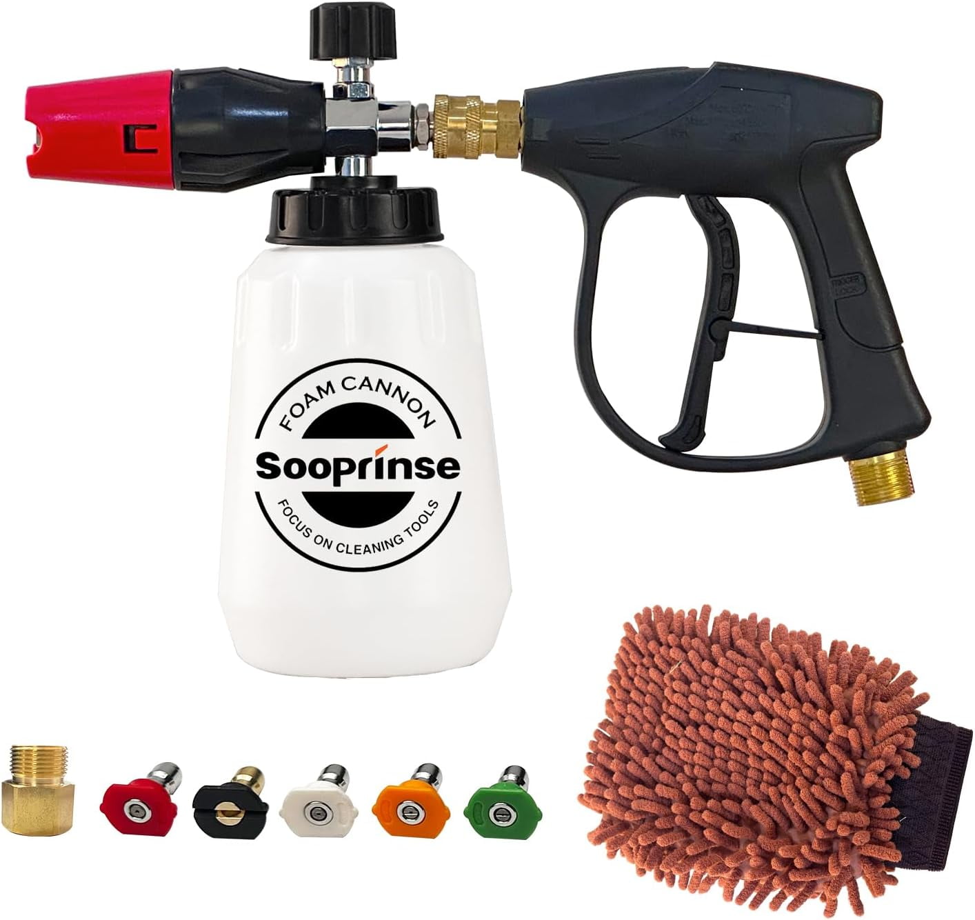 Nlife 4000PSI Snow Foam Gun For Pressure Washers - Car Wash Soap Lance With Quick Connect