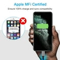 thumbnail image 2 of 3-in-1 LED Fast Charging USB Cable | Type-C, Micro USB, 8-Pin | Nylon Braided | 3ft 2 of 6