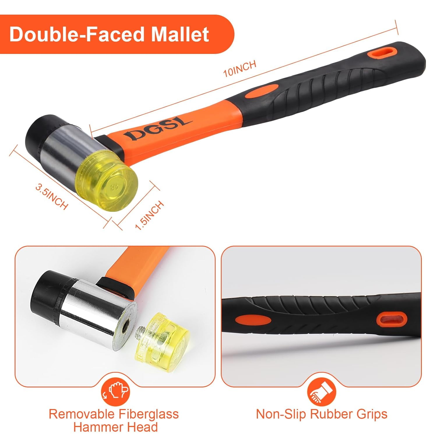 UKLL-Laminate Flooring Tools Wood Flooring Installation Kit, Vinyl Flooring Tools with 60 Pieces Spacers and Double-Faced Mallet, Foam Kneepads, Heavy Duty Pull Bar, Tapping Block