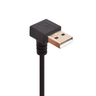 YACSEJAO 90 Degree USB 3.0 Extension Cord 2Pack 0.5FT/15CM USB Type A Male To Female 5Gbps Data Transfer Extender Converter Adapter Cable (Down...