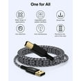 thumbnail image 1 of UKLL-USB Printer Cable 6FT USB 3.0 Type A to USB B 2.0 Male Cable High-Speed Scanner Cord for Printing Compatible with Samsung Laptop Computer HP Canon Epson Dell Brother Lexmark Dac Recorder Midi Ke, 1 of 3