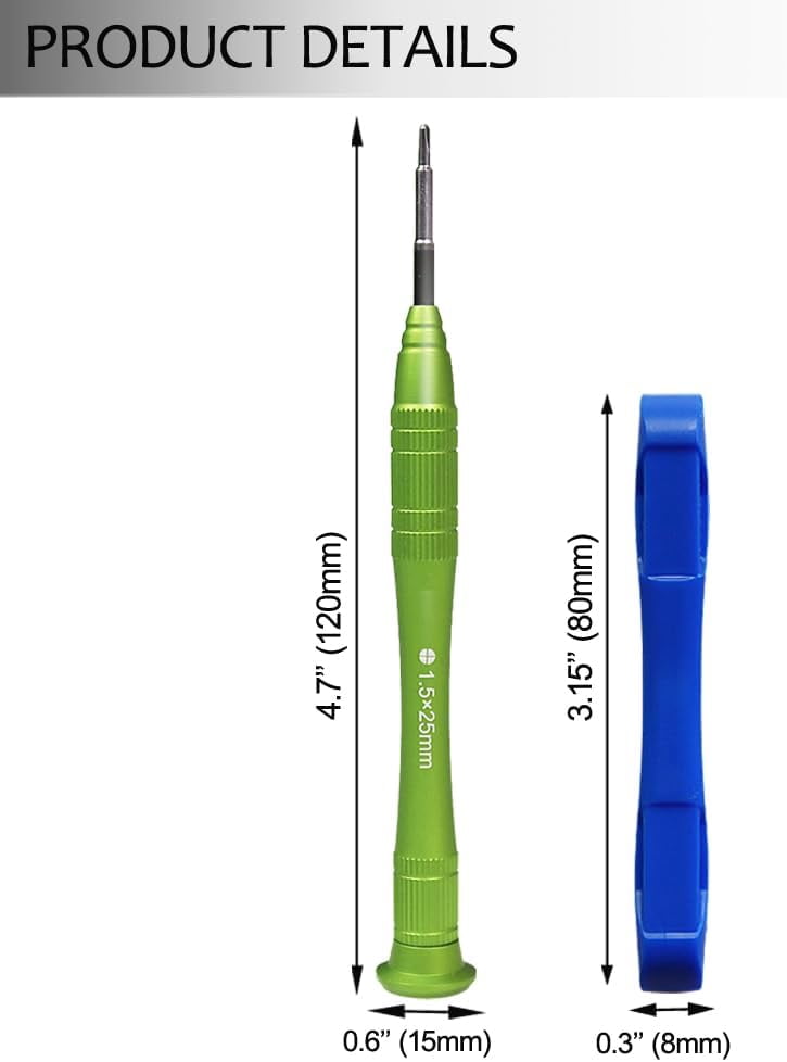 UKLL-Y00 1.5mm Triwing Screwdriver for Nintendo Switch with Spudger Tri ...