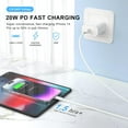thumbnail image 1 of UKLL-iPhone Charger Fast Charging 10 FT, 2 Pack [MFi Certified] 10FT Long Type C to Lightning Fast Charging Cable with 20W USB C Wall Charger Block Compatible for iPhone 14 13 12 11 Pro Max XS XR X 8, 1 of 3