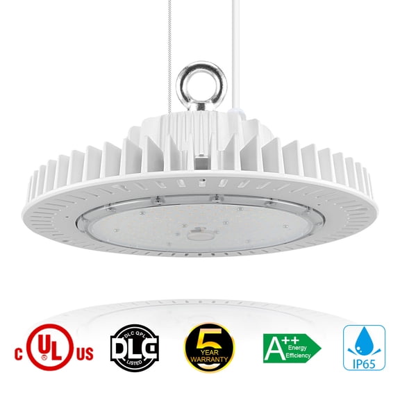 UL 150W UFO LED High Bay Light Commercial Warehouse Shop Lighting Fixture 5000K