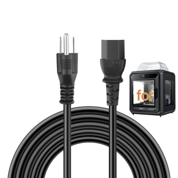UL 3D Printer Power Cord Compatible withh Creality Sermoon D3/Sermoon V1/Sermoon V1 Pro