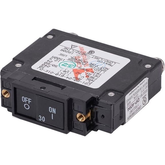 UL-489 Circuit Breaker - 30A Flat Rocker