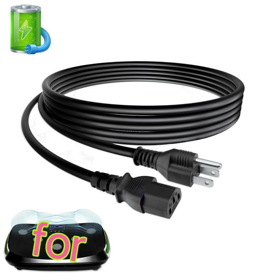 UL 6FT Power Cord Compatible with LifePro Rumblex 4D Vibration Plate Exercise Machine