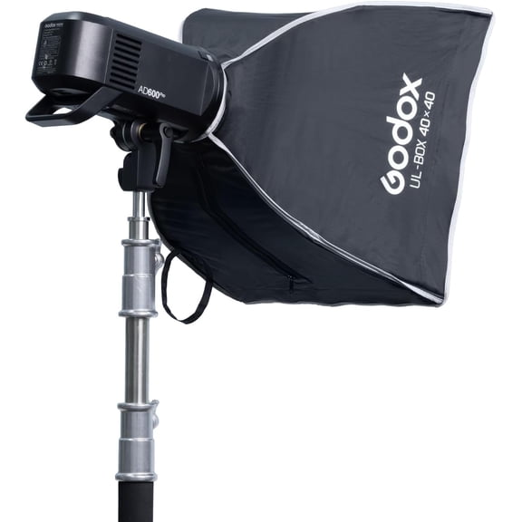 UL-BOX-40 16x16 Square Softbox with Bowens Mount, 16/40cm Folding Quick Release Softbox Foldable Soft Box with Grid, Diffuser for /SMALLRIG/Neewer/Aputure