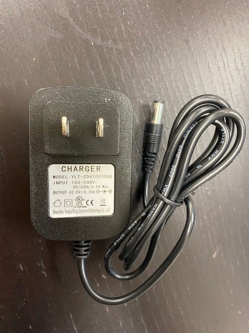 UL Certificated Hoverboard Charger 42V 0.35A 1 pong for BRAND Hoverheart MODEL LBW126