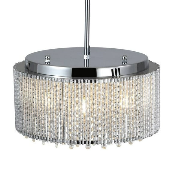 UL Certified 16" Crystal Chandelier Modern K9 Pendant Light for Home Dcor