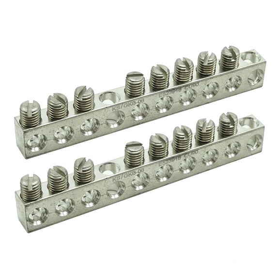 UL Certified 8 Terminal Ground Bar Kit,Electrical Grounding Bar Distribution Box,8 Terminals Grounding Bars Breaker Box Parts