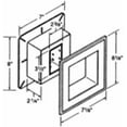 thumbnail image 1 of Alcoa Home Exteriors Electrical Mounting Block - Round, Wall Mount - White, 7-1/8" x 7-1/8" — Residential Use, Standard Application, 1 of 1