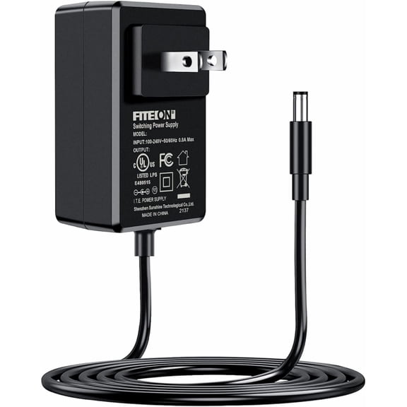 UL Listed 12V LED Photography Studio Video Circle Ring Light Power Adapter Cord Compatible with Yongnuo LED Video Light YN360 YN300III YN216; VILTROX Light,L116T/L116B/L13T/L132B