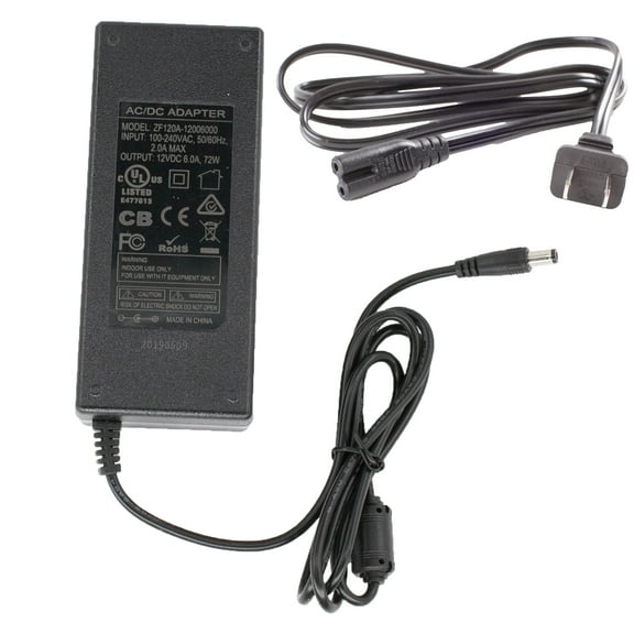 UL Listed 12v 6A 72W LED Power supply Driver AC Adapter for LED strip, module and many other electronic devices