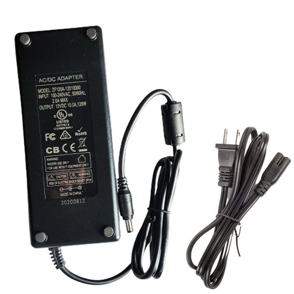 UL Listed AC 100-240V to DC 12V 10A 120w LED Light Power driver AC adapter great for LED Strip Light Module