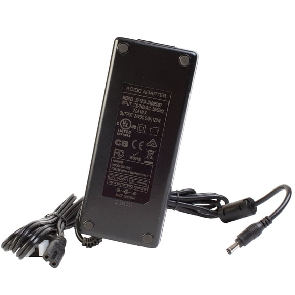 UL Listed AC 100-240V to DC 24V 5A 120w LED Light AC Adapter High Power Switching Power Supply US Plug for LED Strip Light