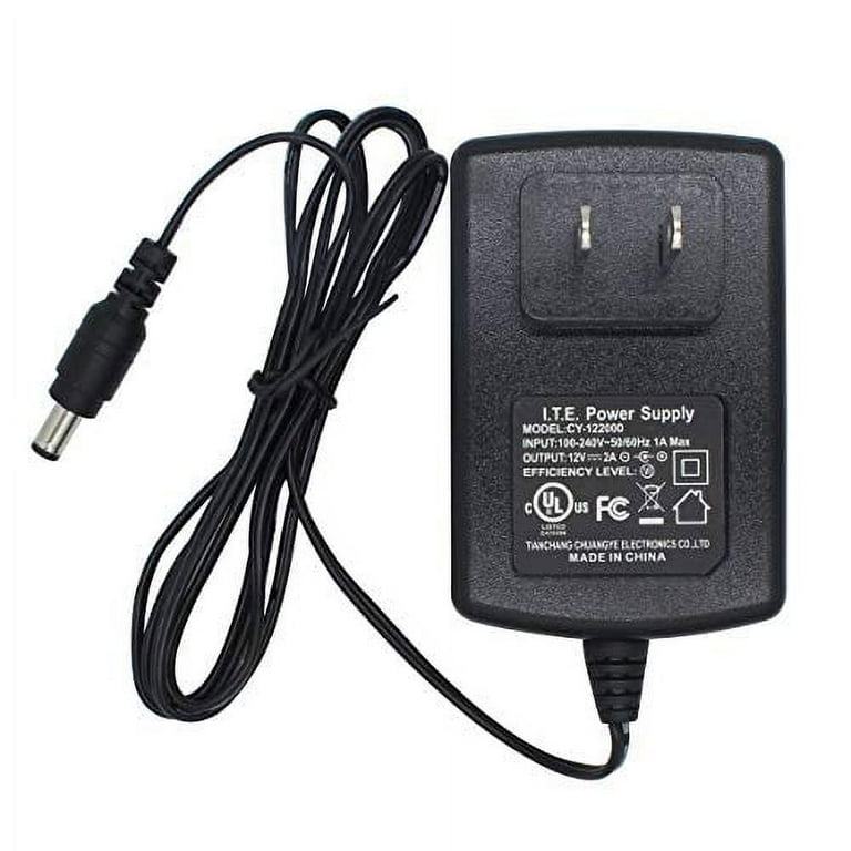 12V 2A power adapter 5.5mm x 2.1mm barrel connector