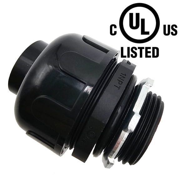 UL Listed Non-Metallic Electrical Liquid Tight Conduit Straight Fittings