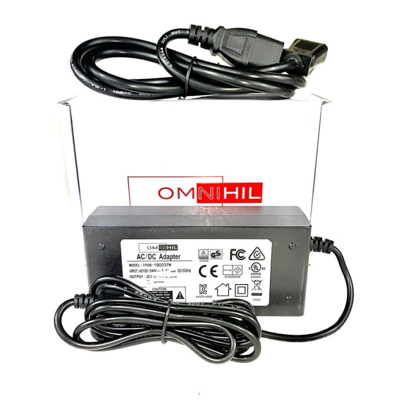 [UL Listed] OMNIHIL 8 Feet Long AC/DC Adapter Compatible with CANON PIXMA TR150