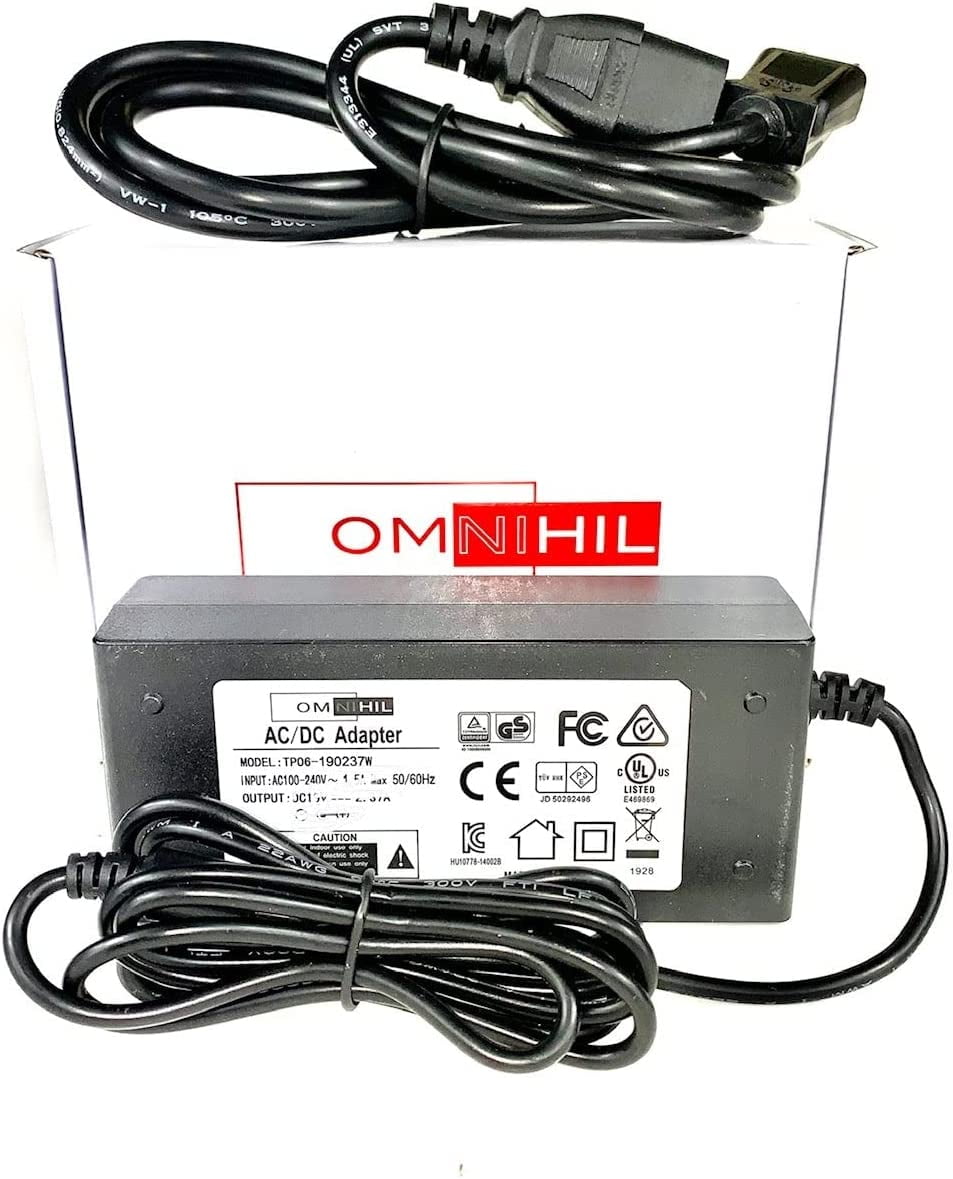 [UL Listed] OMNIHIL 8 Feet Long AC/DC Adapter Compatible with Honor Power Adapter Model: ADS-60W-12-2 12060