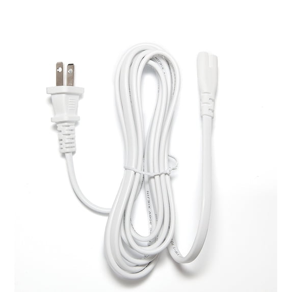 [UL Listed] OMNIHIL White 10 Feet Long AC Power Cord Compatible with FOCAL SUB AIR
