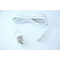 thumbnail image 1 of [UL Listed] OMNIHIL White 5 Feet Long AC Power Cord Compatible with RIDGEWAY QS-2715BR, 1 of 5