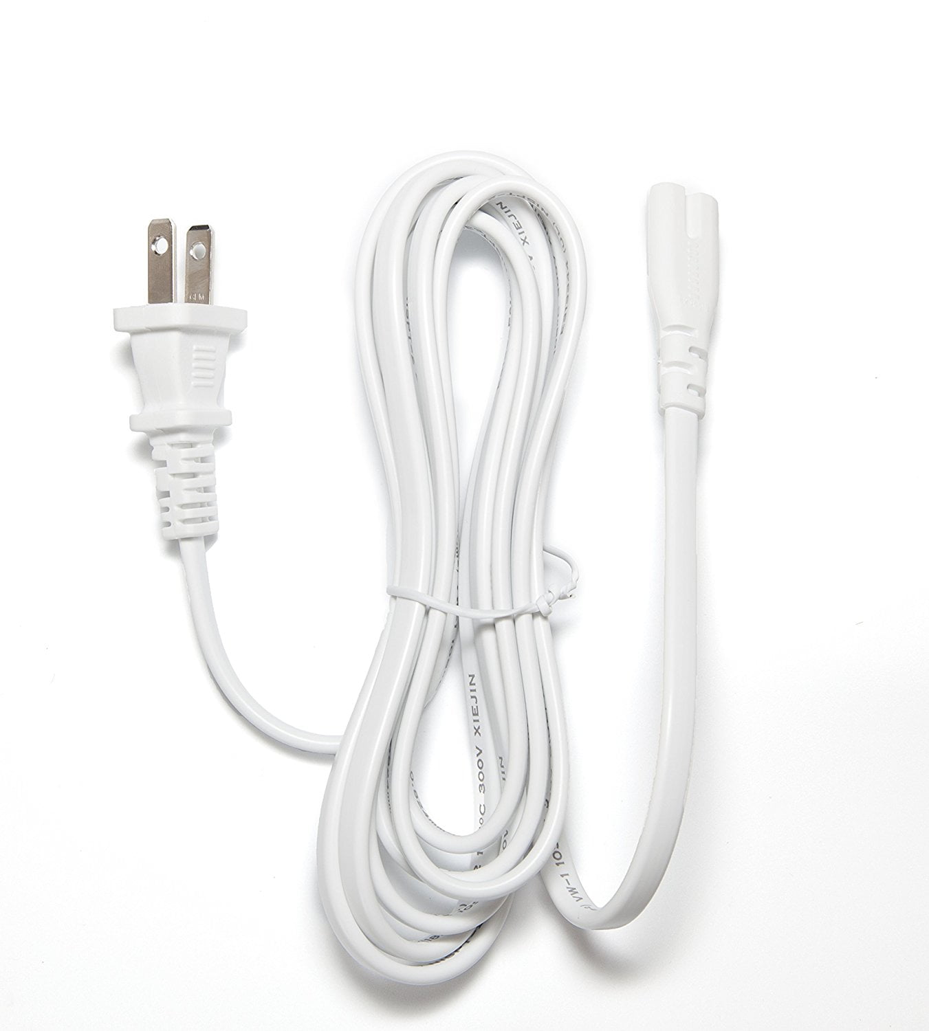[UL Listed] OMNIHIL White 8 Feet Long AC Power Cord Compatible with ...