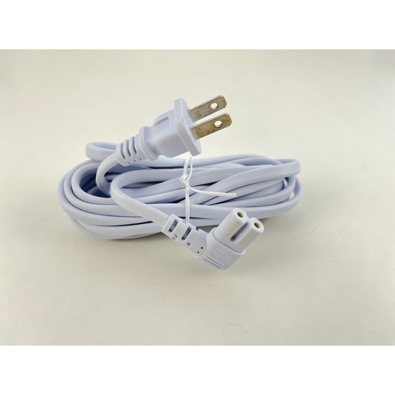 [UL Listed] Omnihil Extra Long White 10FT L-Shaped C7 Power Cord Replacement for HP Smart Tank 7301